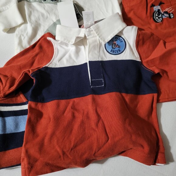 Gymboree Junior Racer NWT 3-6 month Shirts & jersey lined pants Set. Mixed Z24 - Picture 6 of 7